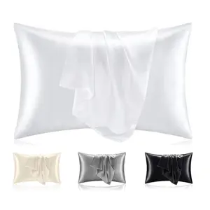 Pillowcases Set of 2, Luxurious and Silky Pillow cases with Envelope Closure, Gift for Women Men