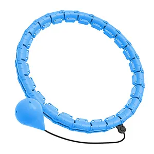 Weighted Hula Hoop for Home Workouts – 24 detachable links, 47-inch plus-size design, low-impact and beginner-friendly. Twist and tone your core without jumping – fun fitness that actually stays on your waist.