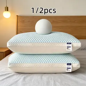 1/2 piece of breathable tofu pillow - Provides neck support for relaxation and easy sleep. Essential for home, bedroom, or hotel - Perfect gift for any occasion, ideal for Christmas.