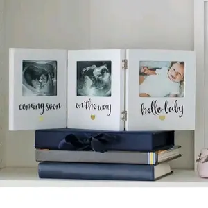 Triple sonogram keepsake frame