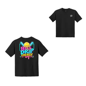 Big Drip Energy Youth Tee, Baller 2-Side Shirt, Baseball Style, Clothes Summer Outfit, Game Day Graphic Tee, Casual Cotton Tee, Gift For Baseball Lovers