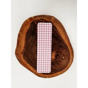 Purple Gingham Bookmark