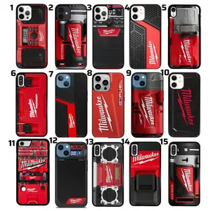 Milwaukee Tool Printed Collection Tough Phone Case For iPhone 16 15 14 13 12 11 Pro Plus Pro Max X XS XR iPhone 8 7 SE samsung Galaxy S24 23 24 22 21 iPhone Case samsung case Accessories Protection (please take note the design in the note box)