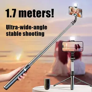New Selfie Button Bluetooth-compatible Tripod, Multifunctional Photography Gadget, Portable Universal Key for Phones, Essential Photo Accessory