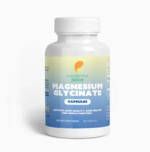 Magnesium Glycinate Capsules - 90 Count for Sleep Quality Bone Health & Muscle Function Support