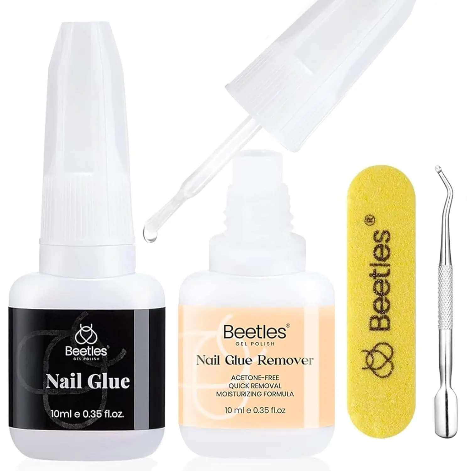 Nail Glue with Glue Remover Kit(2 * 10ML)