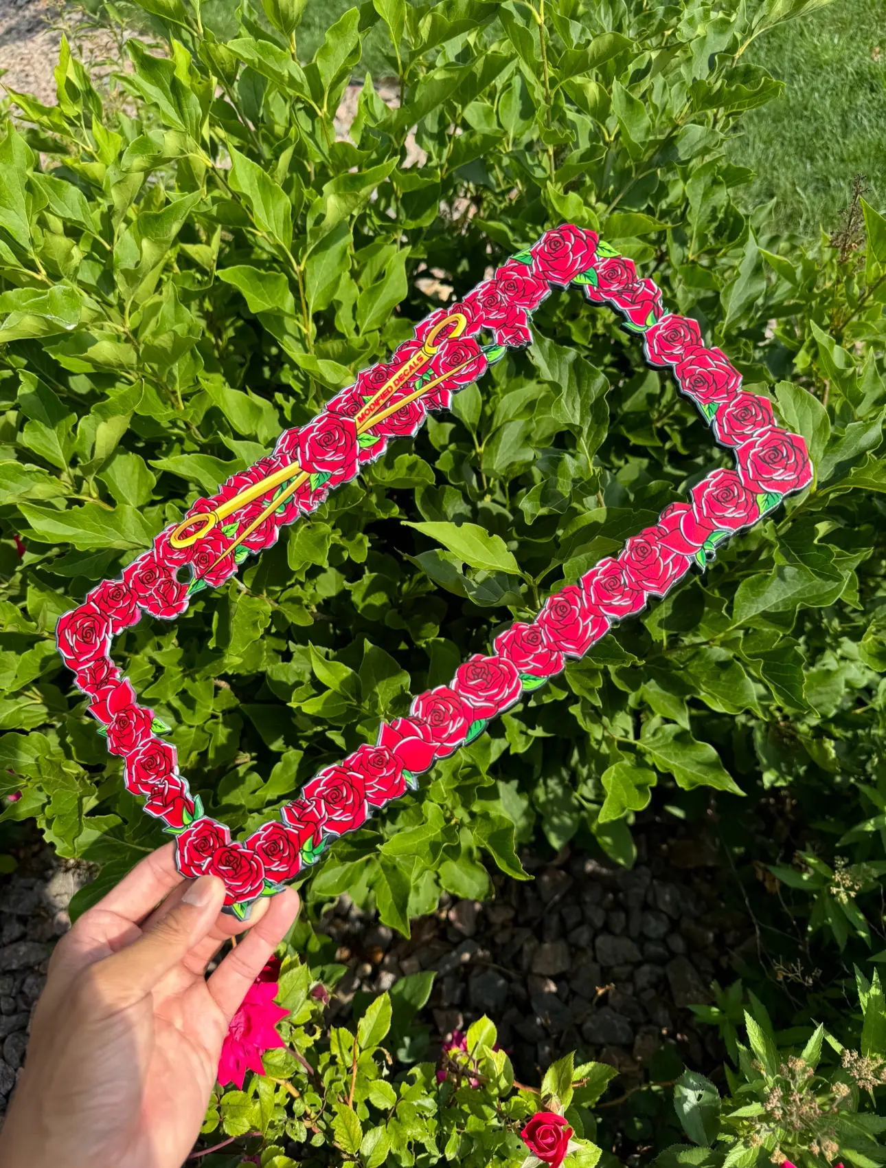 Roses License Plate Frame Roses License Plate Frame