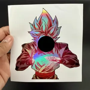 Anime Dark Aura Warrior Holographic Sticker Waterproof