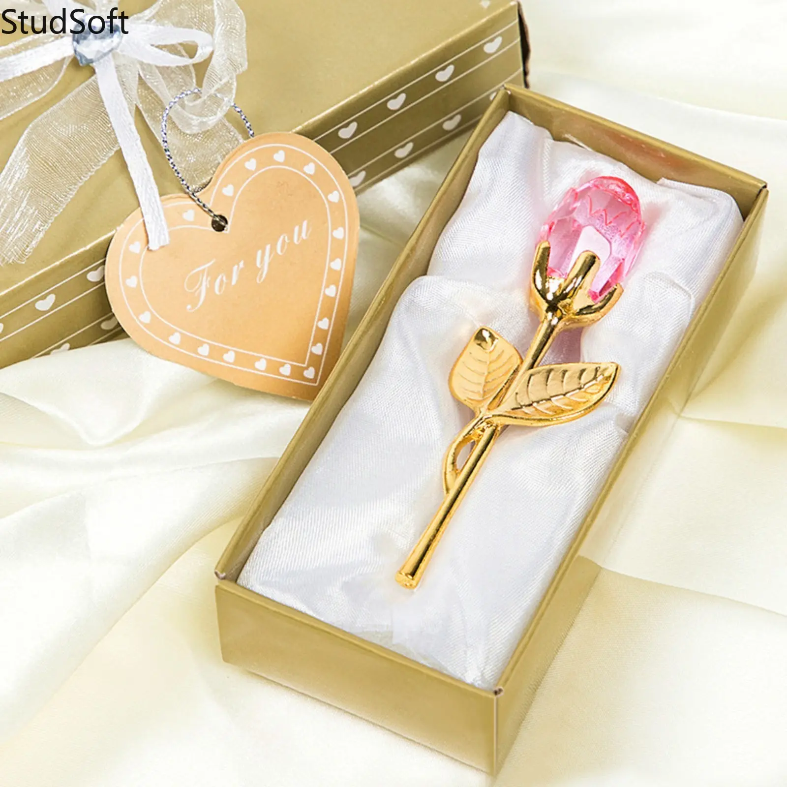 2026 New Arrival Crystal Glass Rose Ornament - Crystal Decorative Ornaments, Rose Design, Ideal for Everyday Gifting (Sports & Outdoor Camping & Hiking Hammock Accessory), Hammock Decor, Home Ornament