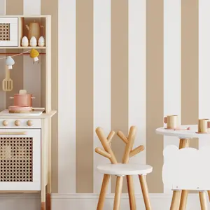 Self-Adhesive Wallpaper, Removable DIY Wall Sticker, Striped Pattern, Home Decor for Living Room Bedroom Hallway Staircase