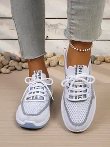 Spring Summer Women's Lightweight Comfortable Breathable Knit Sneakers, Casual Shock Absorption Walking Shoes, Fashion Daily Commuter Shoes
