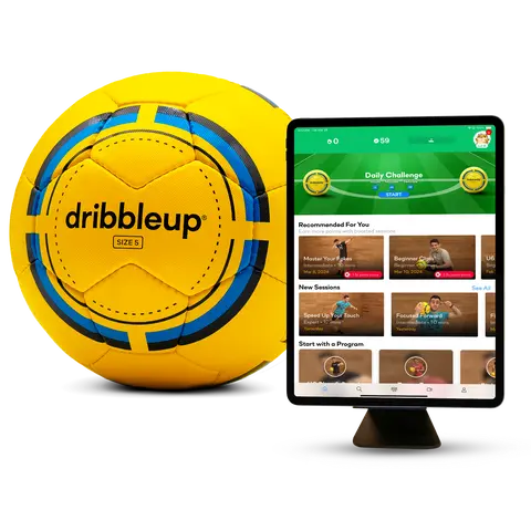 Smart Soccer Ball for Kids - Learn New Skills to Use in Real Games - Interactive Ball Mastery Coach with 1,800+ Classes & Drills - Official Size 5 or Size 4