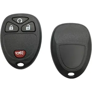 Remote Car Key Fob Cover Case Replacement fit for 2007-2014 Equinox,Avalanche,Silverado,Escalade,Tahoe,Suburban Yukon Keyless Entry Key Fob Shell (4 Button B)