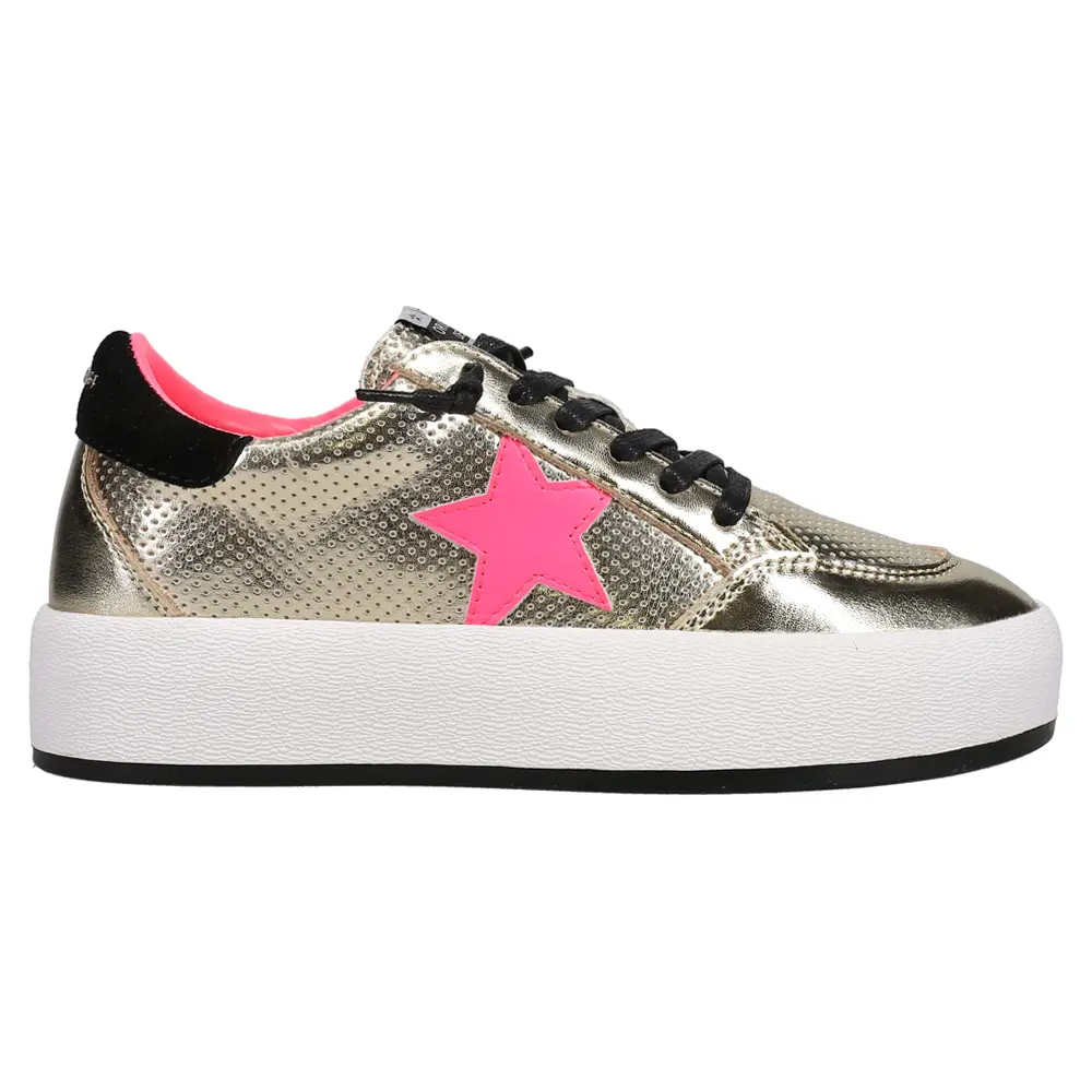 Vintage Havana Womens Balance Metallic Slip On Platform Sneakers Shoes Casual - Gold