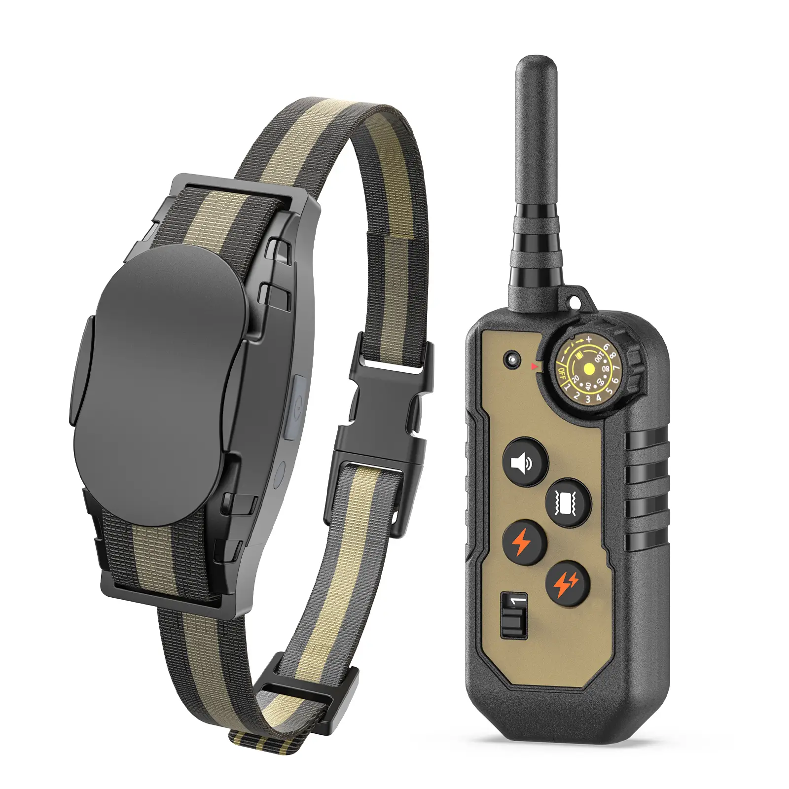 Dog Training Collar, 1000FT Dog Shock Collar, Dog Training Tool with Remote Control, 3 Training Modes, IP67 Waterproof, Rechargeable E-Coller for All