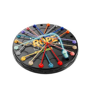 Large Size Knot-Tying Game, Strategy Board Game, Interactive Entertainment, Logic Training, Puzzle Solving, Enjoy Intelligence Challenge and Interaction Fun, Family Board Games, Round Table Game