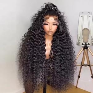 Bling Hair Kinky Curly Brazilian 13x4 Transparent Lace Front Wigs Human Hair 180% Density Curly HD Lace Front Wigs  For Black Women Adjustable Strap Nature Color Medium Cap Size True Length Dealsforyoudays TikTokShop SummerVibes