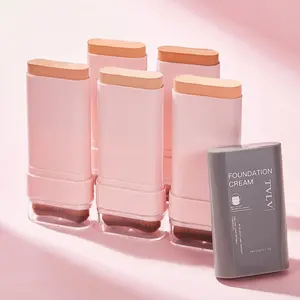 Waterproof Concealer Stick with Brush Head, Full Coverage Hydrating Moisturizing Foundation for Women & Girls, Hydrate Long-Lasting Makeup Base