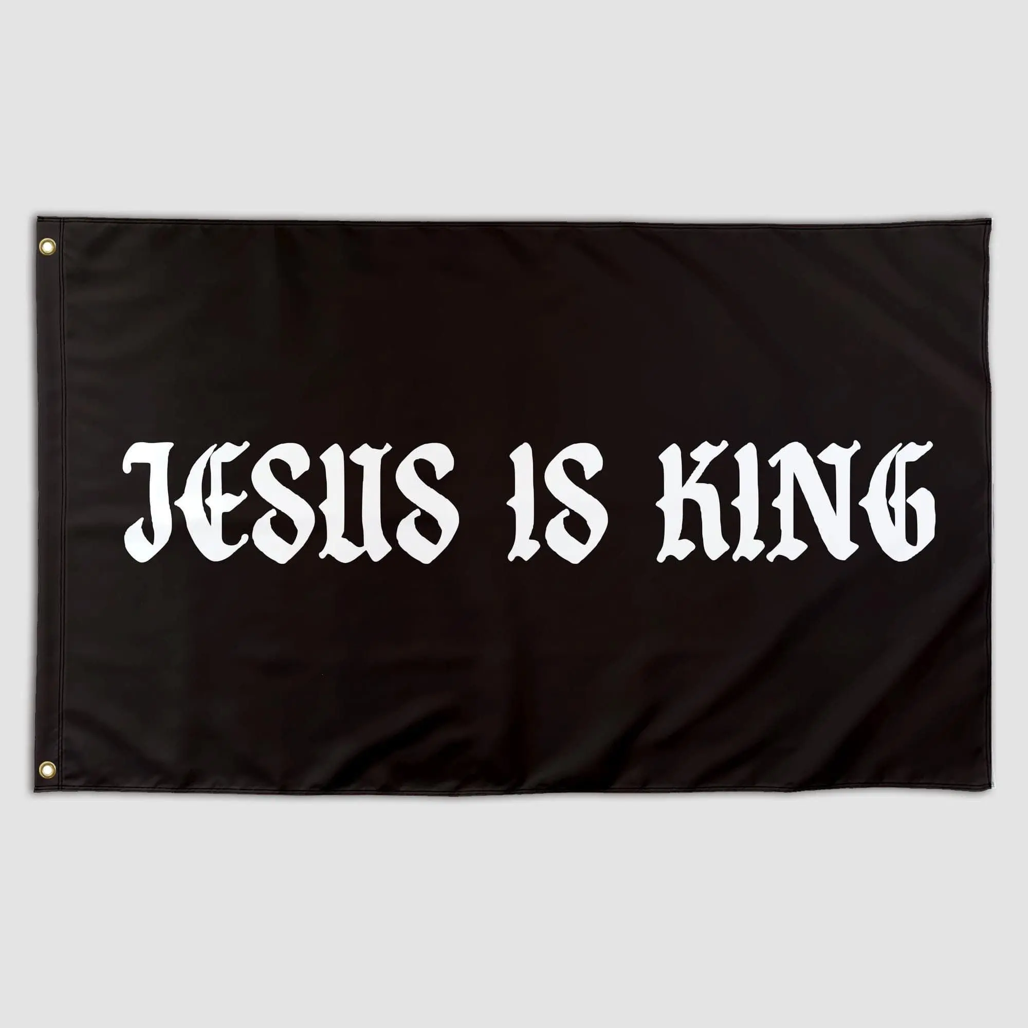 Funny Flag Jesus Is King Black Cool Meme Flag Banner 3X5 Ft College Dorm Room Guys Bedroom Mancave Frat Girls Wall Hangings Inspirational