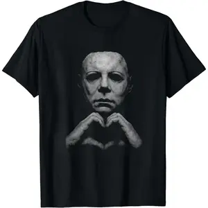 Michael Myers Heart Shirt, Horror Movie Tee, Hoodie and Sweatshirt for autumn and winter,Halloween Gift, Slashers Tshirt, Retro Graphic, Spooky Season, Unisex T-shirt