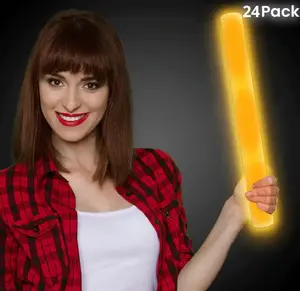 LED Light Up 16 Inch Foam Stick Batons - Pack of 24 Sticks