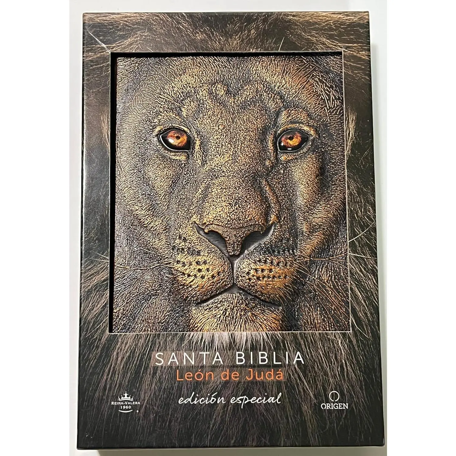 Biblia RVR 1960 Letra grande León de Judá edición especial bronce / Spanish Bible RVR 1960 Large Print Imitation Leather Lion of Judah Special Edition (Spanish Edition)