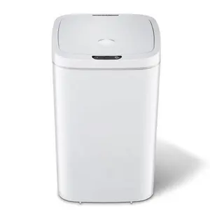 Nine Stars 16L/4.2gal Motion Sensor Trash Can White