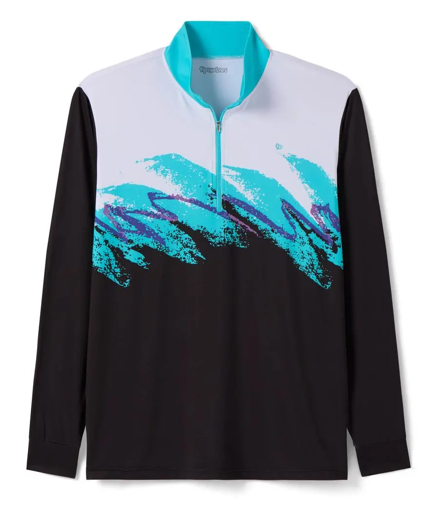 Men's Midnight Rip 'N Sip Golf Quarter Zip Pullover Men's Midnight Rip 'N Sip Golf Quarter Zip Pullover