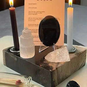 Crystal Protection Set Obsidian, Quartz, Selenite