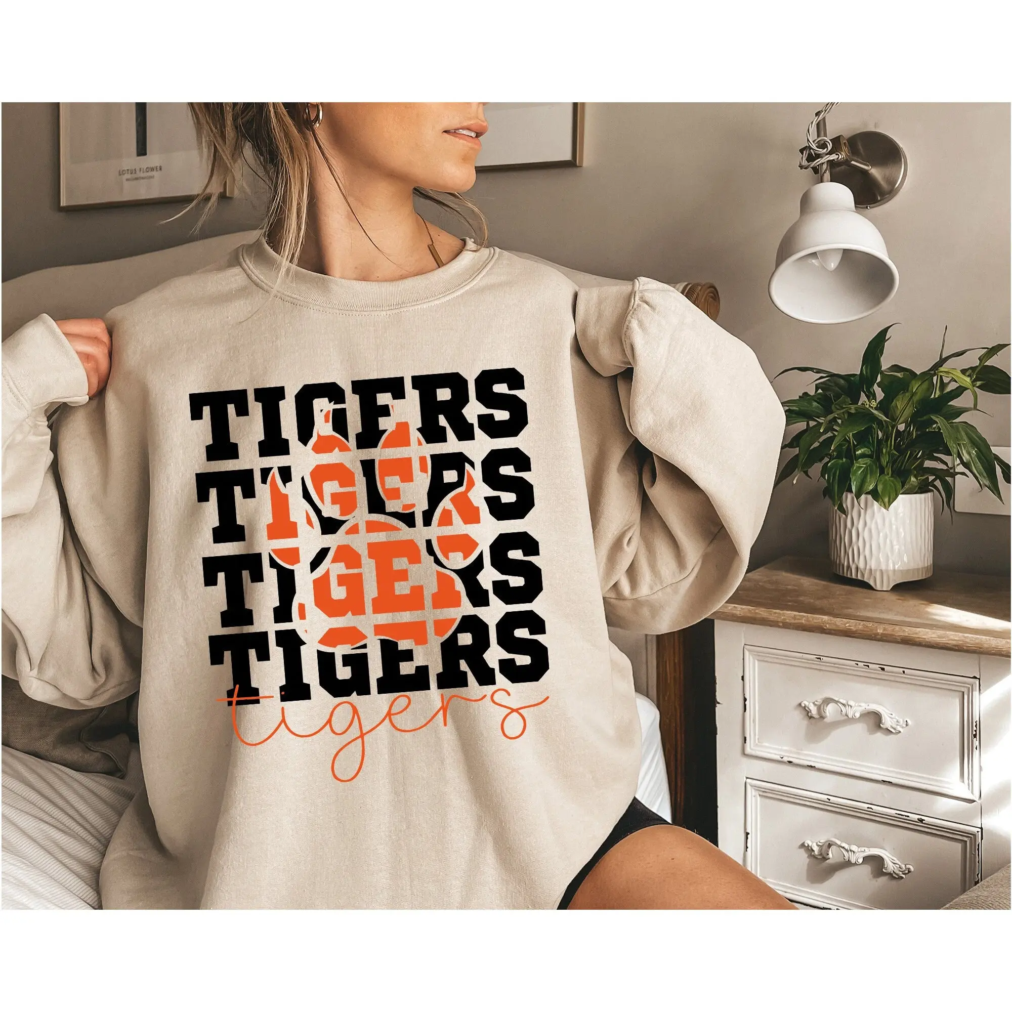 Tigers Shirt, Tiger Shirt, Tiger Football Sweater, School Spirit Hoodies, Football Mom Sweat, Game Day Sweater, Football Fan Sweat, Shirt for Adult and Youth