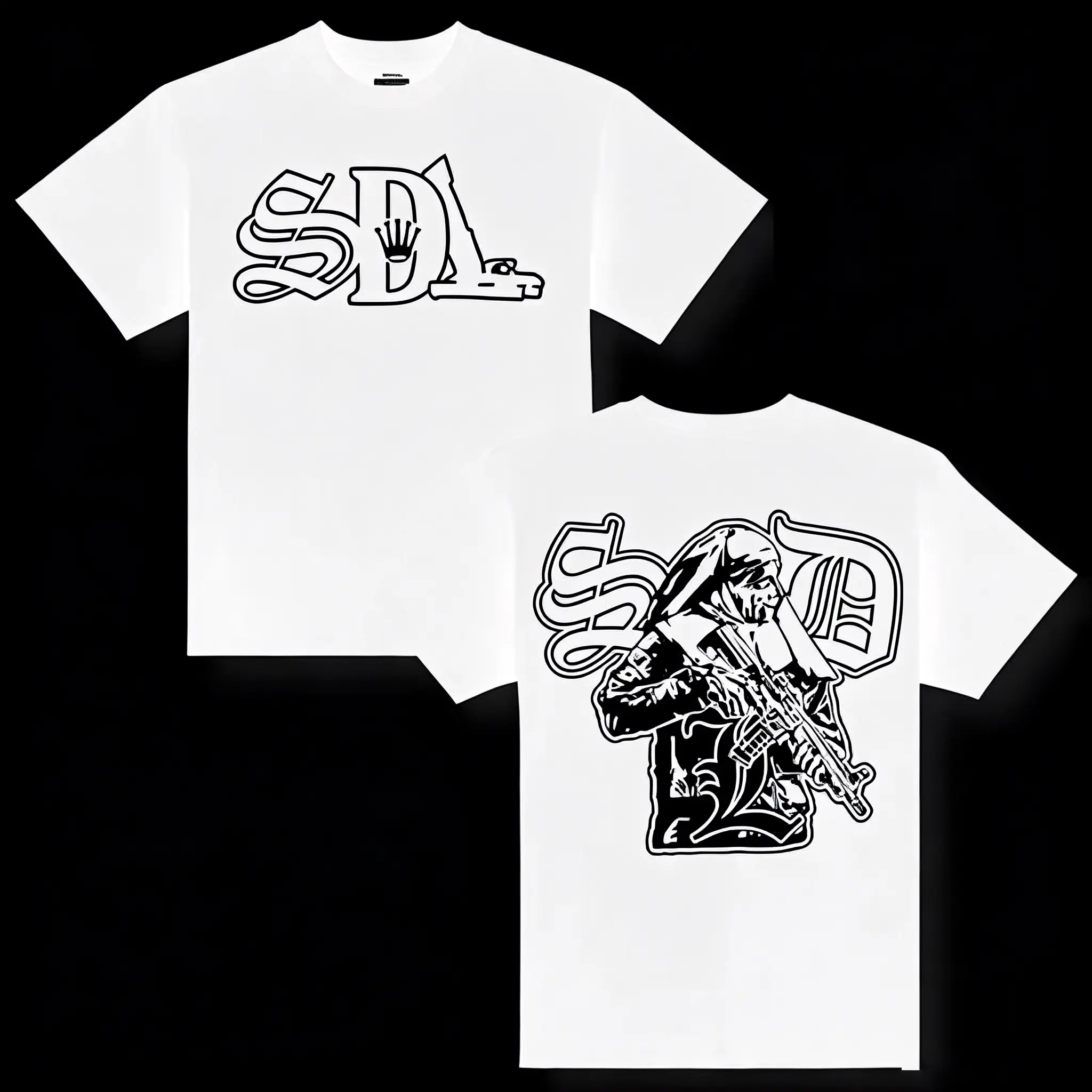 [Viral Streetwear Graphic Tee] SDL-Sky's Da Limit Unisex Cotton Short-Sleeve T-Shirt, Casual Wear Clothes, Sports Top for Men & Women, Perfect Gift, Graphic Tees