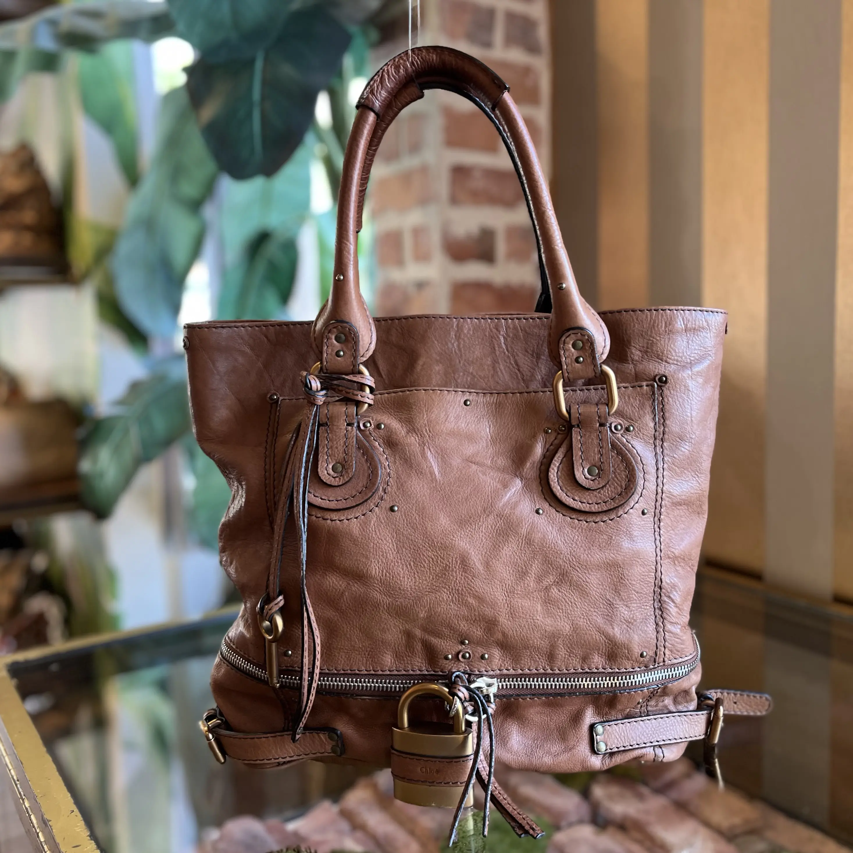 Pre-owned Chloé Leather Tote Bags Paddington Brown Tote Bag