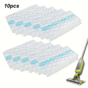 Disposable Hard Floor Dust Mop Pads, Flat Mop Pads, 10 Pack Replacement Pads for Shark Vacmop Pro Vm252/vm250/vm200 Models, Part Number Vmp30