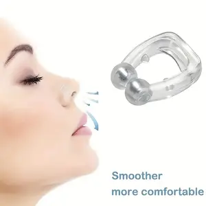 8-Pack Anti-Snoring Nose Clips with Magnetic Suction | Unisex Sleep Aid to Enhance Quality Sleep Time