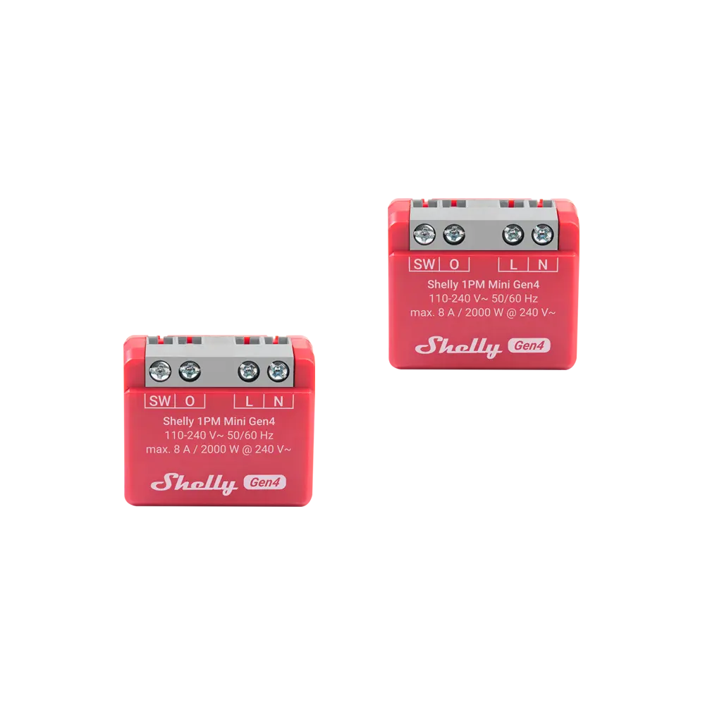 Shelly 1PM Mini Gen4 2-pack