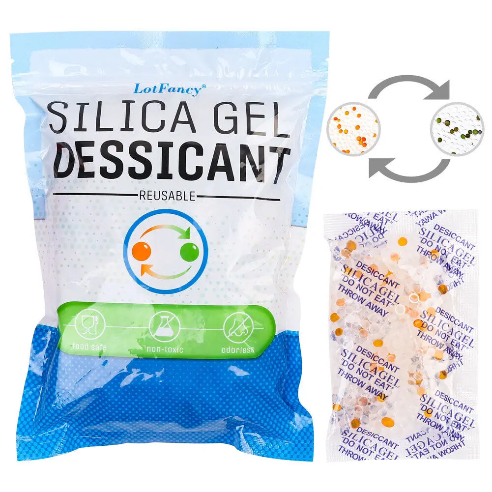 40 Packs 10g Grams Silica Gel Desiccant Packets Moisture Absorber Drying Bags 40 Packs 10g Grams Silica Gel Desiccant Packets Moisture Absorber Drying Bags