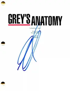 Eric Dane Authentic Autographed Grey's Anatomy Pilot: A Hard Day's Night Script