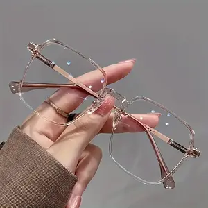 Anti-Fatigue Metal Reading Glasses - Large Frame For Men And Women - +1.0 To +4.0 Diopter, Christmas, gifts
