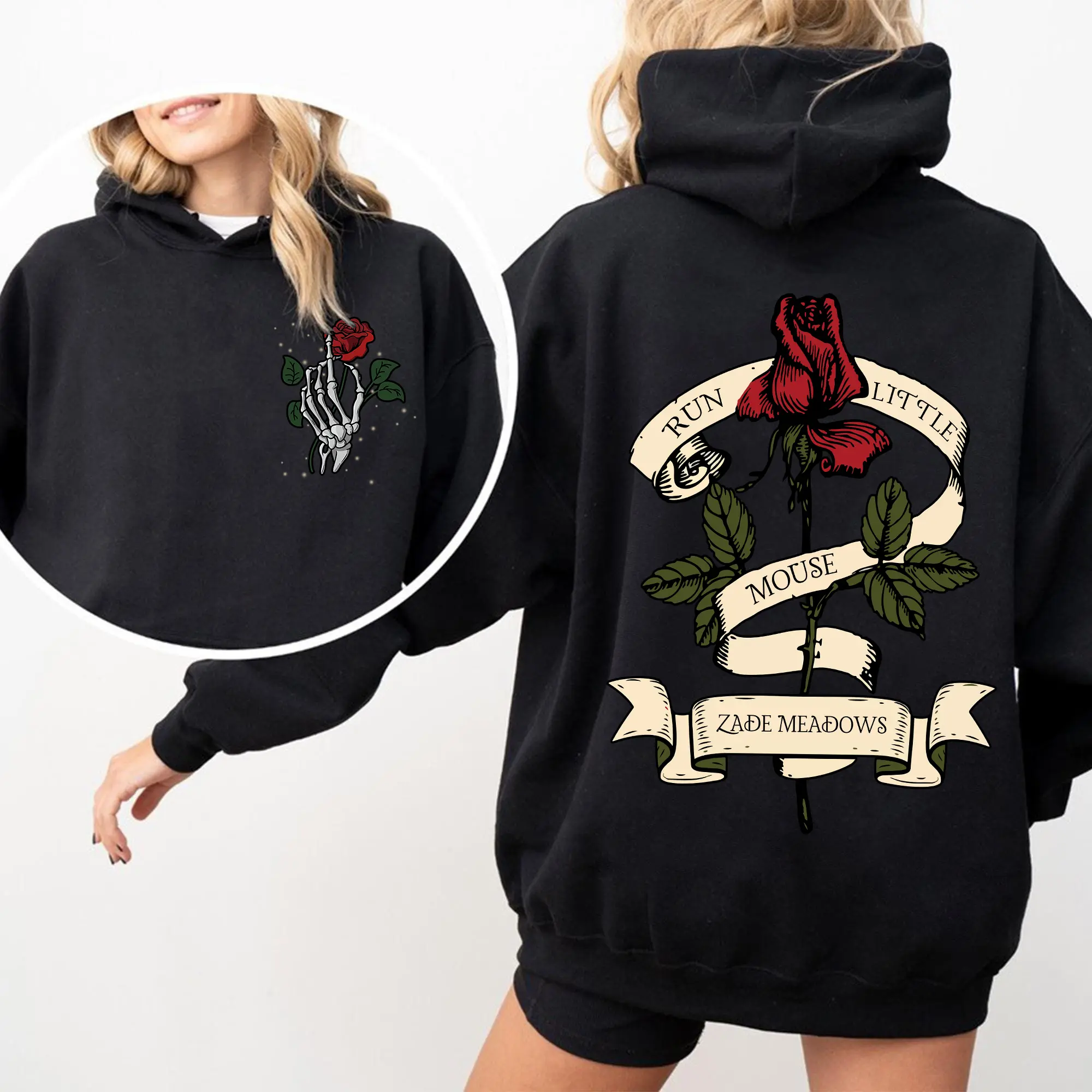 Zade Meadows Haunting Adeline Hoodie, Run Little Mouse Women's Hoodie, Zade meadows sweatshirt, Dark Romance merch, smut haunting Adeline hoodie