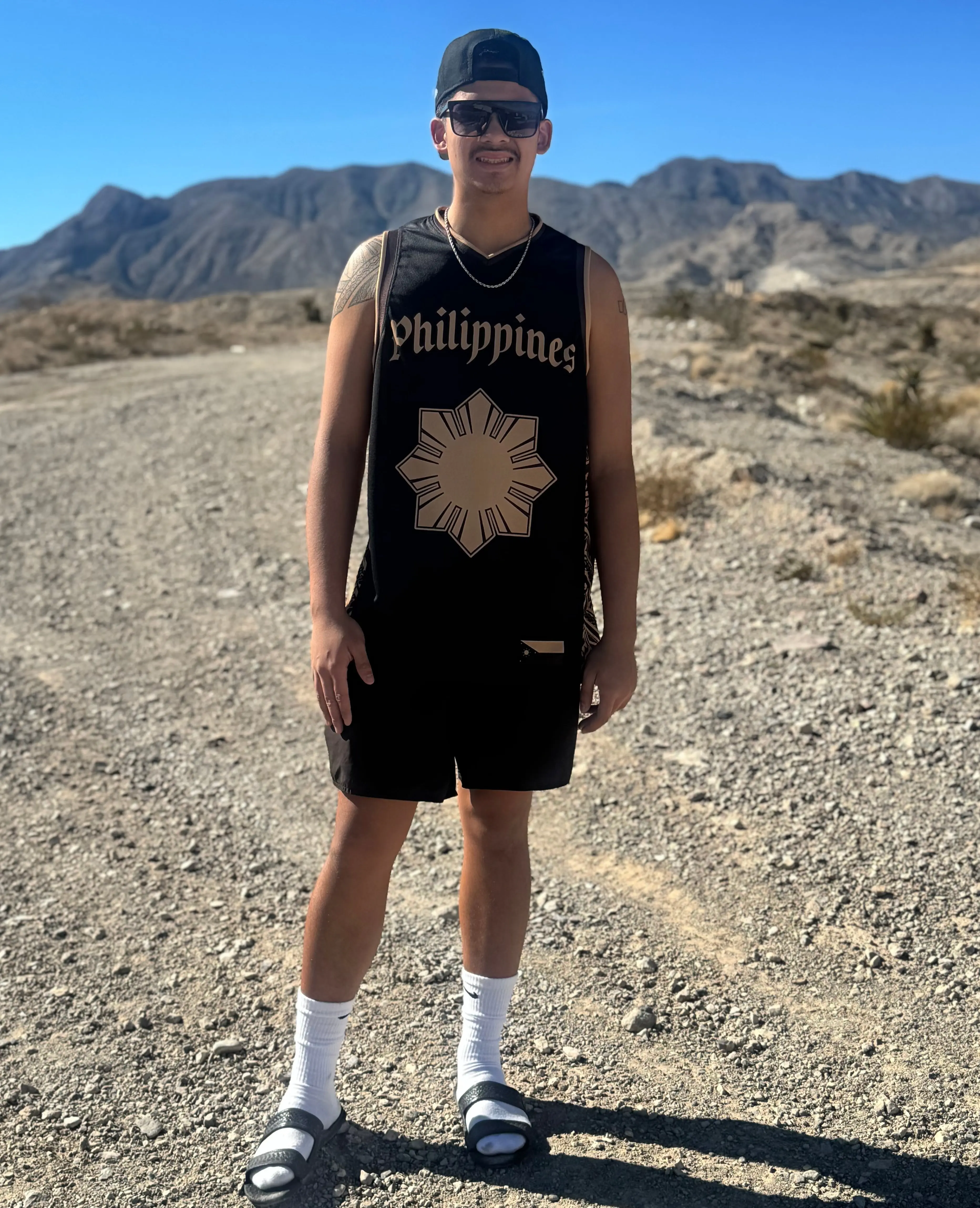 Filipino Old English Sublimated Basketball Jersey Filipino Old English Sublimated Basketball Jersey