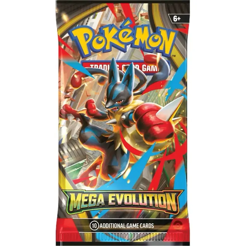 Pokemon Mega Evolution Booster Pack - 10 Mega Evolution Cards for Collectors & Players - Ideal for TCG Enthusiasts