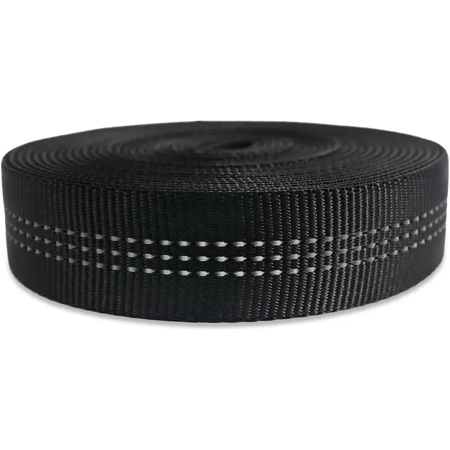 CE UIAA Certified 1 Inch Nylon Tubular Climbing Webbing Strap, Heavy Duty for Rescue, Climbing, Harnesses, Rock Work & Firefighting