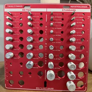 Metric & Standard Thread Checker, 42-point Thread Checker, Test Gauge Set, Thread Size Identification Board, Hand Measuring Tool for Efficient DIY Projects #TOP PICKS