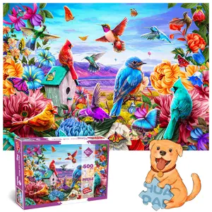 HUADADA-500 piece jigsaw puzzles for adults Birds and Flowers Jigsaw Puzzles for adults 500 pieces Puzzle Gifts