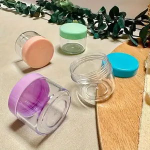 4-pack/8-pack of 20g cream jars, cream pots, powder jars, travel-size bottles, cosmetic packaging/travel-size cream jars, reusable travel containers with lids, suitable for skincare products and body lotions—empty containers