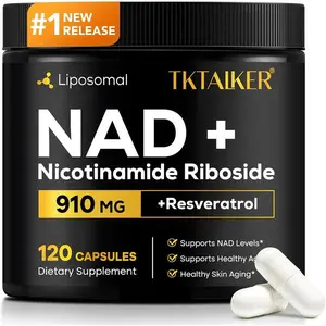 NAD+ Supplement 910mg Liposomal Formula – Nicotinamide Riboside with Resveratrol & Quercetin – Supports Cellular Energy, Focus, Stamina & Anti-Aging – 120 Capsules