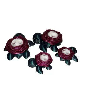 Flexi Rose Skull Turtles Figurines with glow in the dark skull (mini and small)