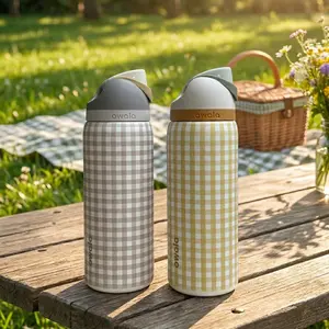 Owala Special Edition 32oz Stainless Steel Insulated FreeSip Water Bottle - Picnic Perfection & Suppertime - Hearth & Hand