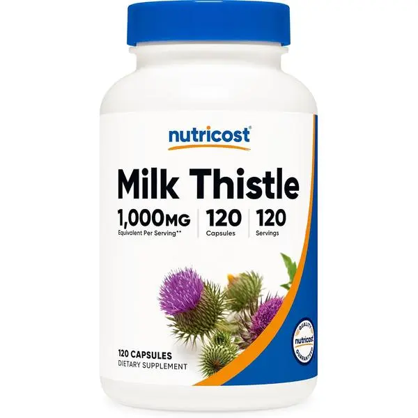 Milk Thistle Extract 120 Capsules for 120 Servings Per Bottle