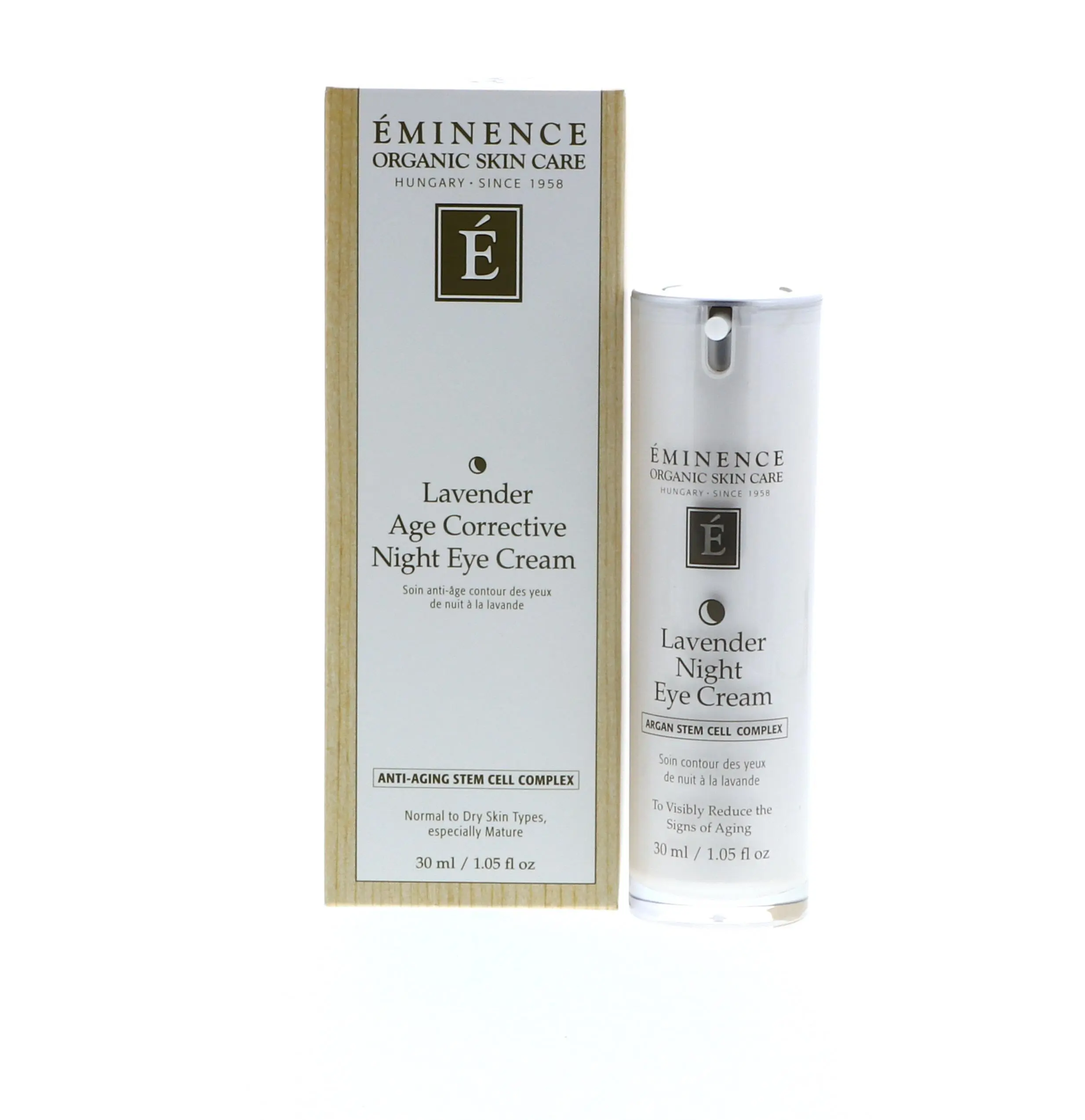 Eminence Lavender Age Corrective Night Eye Cream with Retinol - Single Item, For All Skin Types, 1 oz